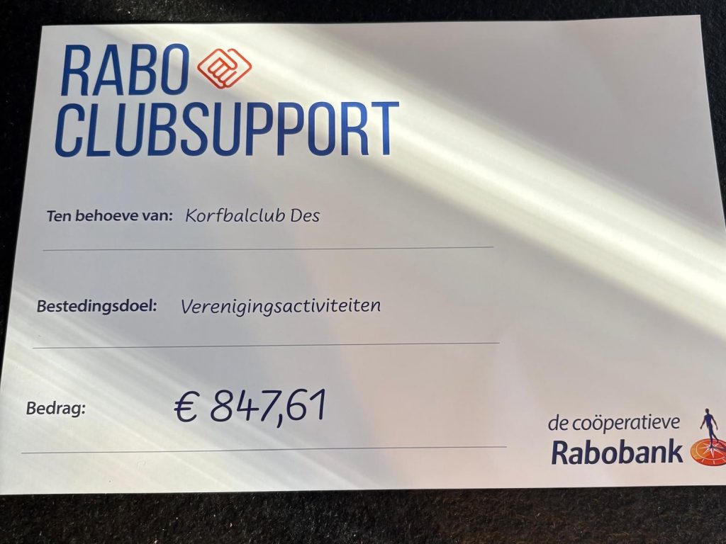 Uitslag RABO Clubsupport